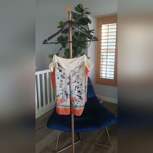 Maeve Floral Silk Tank Top. Size 12